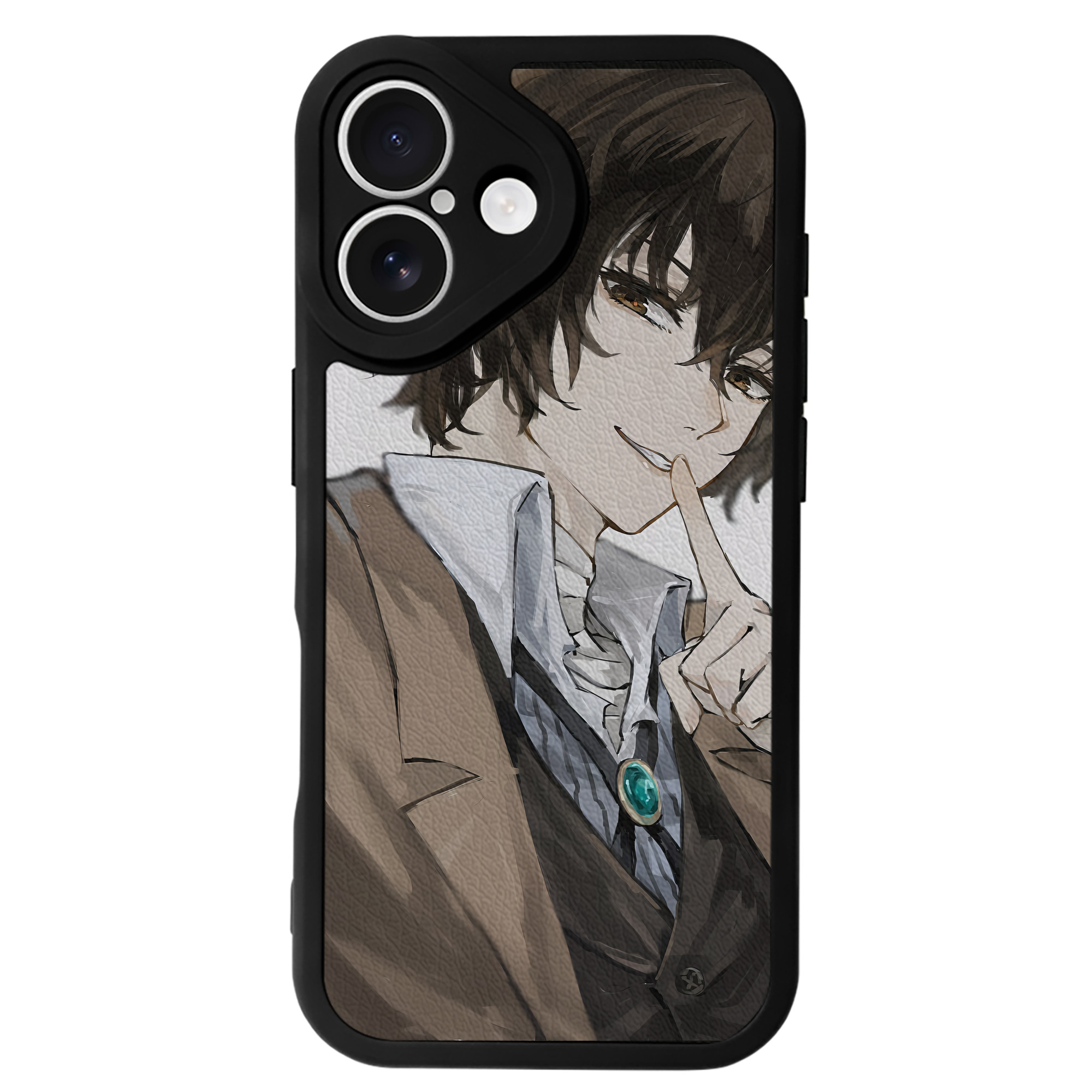 （画像用） 文豪ストレイドッグス Bungo Stray Dogs 【iPhone 16シリーズ対応】シリコンスマホケース（レザー調） 材質：シリコン